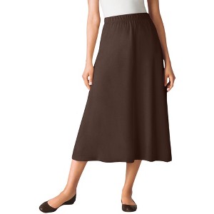 Woman Within Plus Size 7-Day Knit A-Line Skirt - 1 of 4