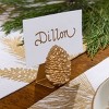 Patricia Heaton Home Gold Pinecone Placecard Holder Set of 4 - 2 of 3
