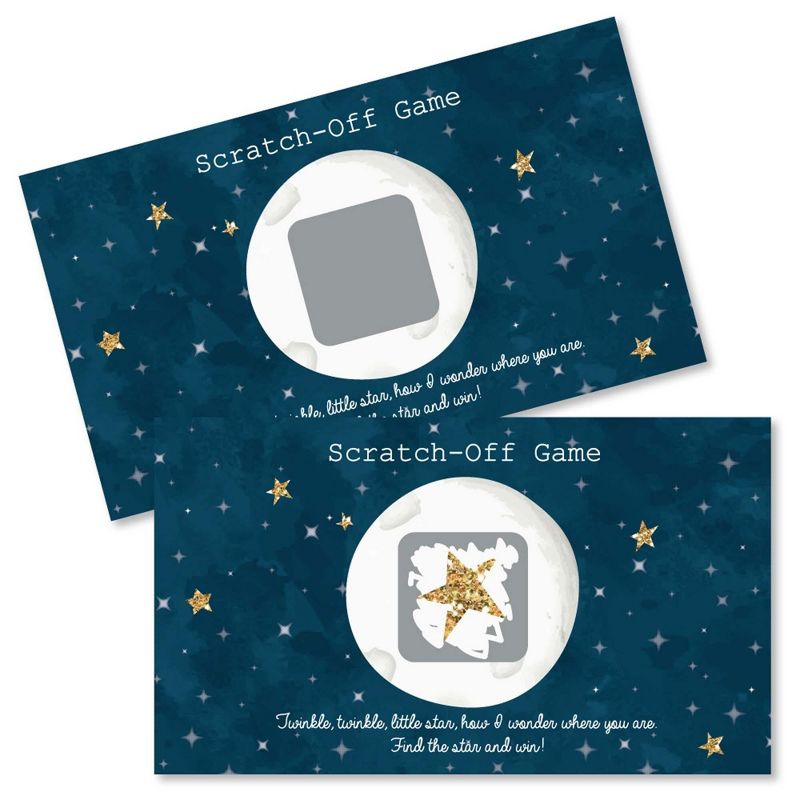 Big Dot of Happiness Twinkle Twinkle Little Star - Baby Shower or Birthday Party Game Scratch Off Cards - 22 Count, 1 of 7