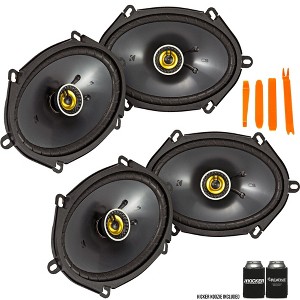 Kicker 46CSC684 - Two Pairs Of CS-Series CSC68 6x8-Inch (160x200mm) Coaxial Speakers, 4-Ohm (2 Pairs) - 1 of 4