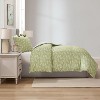 Nestl Modern Comforter Set, 3 Piece Botanical Bedding Set, Reversible Comforter Bed Set - 2 of 4
