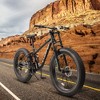 RISOKEYS 26 Inch Fat Tires Mountain Bike, 21-Speed All Terrain Bicycle with Disc Brakes & 4" Wide Fat Tire,City Beach for Adults and Teenagers,Black - 2 of 4