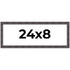 PosterPalooza | Panoramic Slim Profile Brown Picture Frame - UV Acrylic, Foam Board Backing, Hanging Hardware - 2 of 4