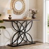 Tribesigns 47" Console Table Sofa Table with Unique Butterfly Metal Base, Foyer Accent Table for Living Room, Entryway, Hallway - 4 of 4