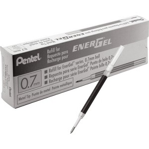 Pentel Gel Pen Refills f/EnerGel 0.7mm Fine 12/BX Black Ink LR7ABX - 1 of 1