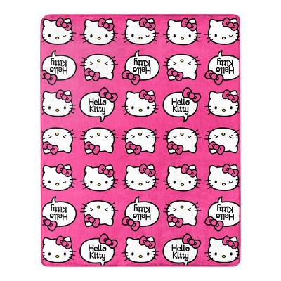 Sleepover Girls Set NWT Hello Kitty® 3-pc Fleece Blanket with Purse & Eye-Mask 