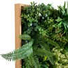 Nearly Natural 20"x20" UV Resistant Queensland Rainforest Artificial Living Wall Art Panel Green - 4 of 4
