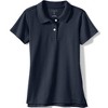 Lands' End School Uniform Kids Short Sleeve Feminine Fit Interlock Polo Shirt - 3 of 4