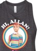 Women's Barbie Hi Allan Graphic Racerback Tank - Heather Charcoal - Medium - 2 of 3