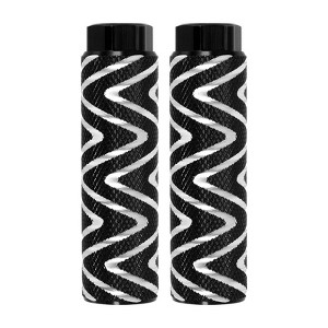 Unique Bargains Aluminum Alloy Anti-Skid BMX Mountain Dirt Cycling Fit 3/8 Inch Axles Rear Stunt Bike Pegs 2 Pcs - 1 of 3