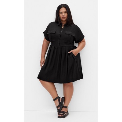 Women's Plus Size Lyra Dress - black | CITY CHIC