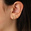 Inerney Gold Huggie Hoop Earrings Set for Women, Dainty Small Sterling Silver Earring Stacks Hypoallergenic Jewelry for Multiple Piercings - 2 of 4