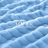 Cozy Soft Striped Fleece Blankets Decorative Plush Luxury Ribbed Warm Blanket for Couch, Sofa, Chair & Bed  - Lux Decor Collection - 4 of 4