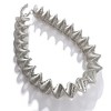 SOHI Women's silver Swirl Statement Necklace - 2 of 4
