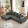 NicBex Modern 105.2" Chenille Sectional Sofa Modular L Shape Sofa Couch with Pillows for Living Room Apartment - 2 of 4