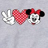 Boys' - Disney - Peace Love Minnie Graphic Long Sleeve Fleece Sweatshirt - 2 of 4