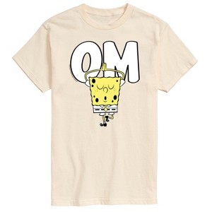 Men's - SpongeBob SquarePants - Om Yoga Spongebob Short Sleeve Graphic T-Shirt - 1 of 4