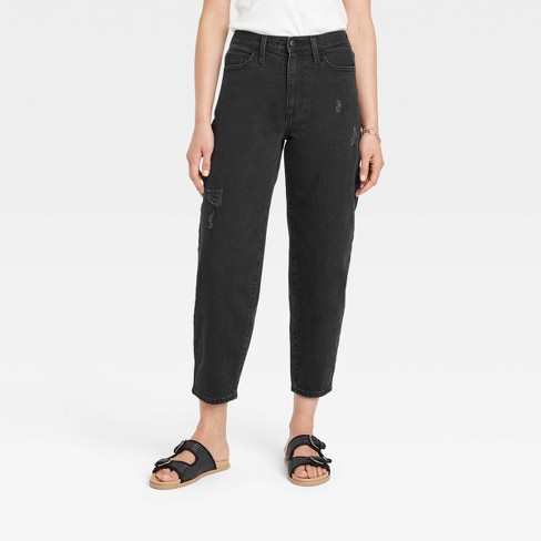 Women's High-rise Balloon Jeans - Universal Thread™ Black : Target