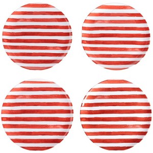 The Lakeside Collection Set of 4 Stars and Stripes Melamine Plates - Dinner - 1 of 3