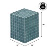 JONATHAN Y Callista Modern Bohemian Ceramic Tiled Rectangle End Table - 3 of 4