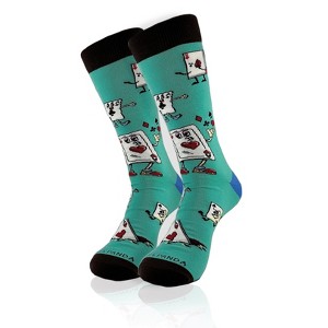 Ace of Hearts Playing Cards Socks from the Sock Panda (Men's Sizes, Adult Large) - 1 of 4