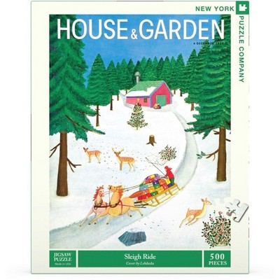 New York Puzzle Company Sleigh Ride 500 Piece Puzzle