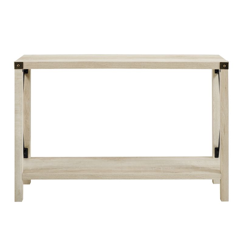 Sophie Rustic Industrial X Frame Entry Table - Saracina Home, 4 of 17