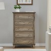 Jojoka 5 Drawers Dresser for Bedroom, Tall Wood Dresser with Large Storage - 3 of 4