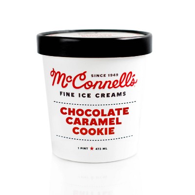 McConnell's Chocolate Caramel Cookie Frozen Ice Cream - 16oz