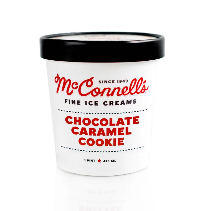 McConnell&#39;s Chocolate Caramel Cookie Frozen Ice Cream - 16oz, 1 of 8