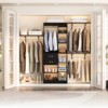 Aheaplus 96'' W Closet Organizer with 13 Shelves, DIY Closet System with Drawers and Hanging Rods - 3 of 4
