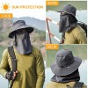 iMountek"Unisex Fishing Bucket Hat with Wide Brim, Breathable, UV Protection & Removable Neck/Face Cover"AGreen - 2 of 4