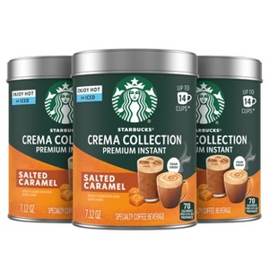 Starbucks Crema Collection Salted Caramel Premium Instant Coffee - 21.36oz/3ct - 1 of 4
