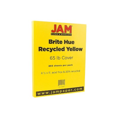 JAM Paper Legal 65lb Colored Cardstock 8.5 x 14 Coverstock Blue Recycled  16730932