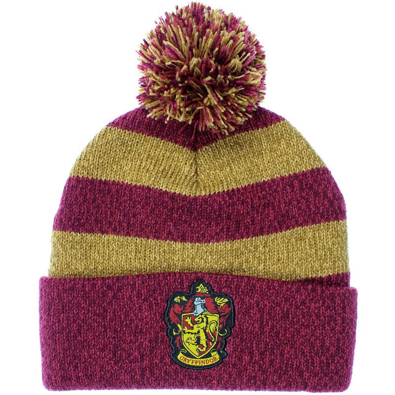 Harry Potter Scarf And Beanie Set - Gryffindor, Slytherin, Ravenclaw, Hufflpuff Houses Avalible, 3 of 6