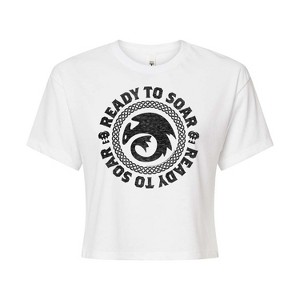Women's - How to Train Your Dragon - Ready To Soar Cropped Graphic T-Shirt - 1 of 4