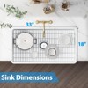 Farmhouse Sink 30/33/36-inch White Farmhouse Sink Farm Sink Farmhouse Kitchen Sink - 2 of 4