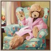 Kate & Laurel All Things Decor 30"x30" Sylvie Cheers To Me Framed Canvas by Mary Sparrow Beaded Gold - 2 of 4