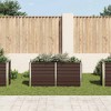 vidaXL Raised Bed Brown Galvanized Steel Large Rectangular Modern - 3 of 4