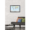 Trends International World Map 2023 Framed Wall Poster Prints - 2 of 4
