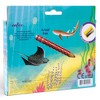 eeBoo: Striped Shark Biggies 12 Piece Color Pencils Set - 2 of 4