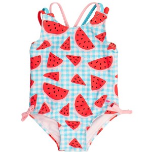 RuffleButts Girls UPF50+ Sun Protected Cross-Back One Piece - 1 of 4