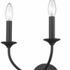 Z-Lite Arabella 2 - Light Wall Light in  Matte Black - 4 of 4