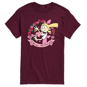 Men's - Hey Arnold! - Valentine's I Love You Short Sleeve Graphic T-Shirt - 1 of 4