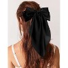 Jessie's Wig Black/Pink Bows for Women Girls Hair Clips Satin Bows Ribbon Accessories Birthday 1 Piece/Pack - 3 of 4