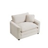 Corduroy Deep-Seat Single Sofa with Pillow - 4 of 4
