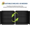 Homhougo Metal Storage Cabinet with Locking Doors, 35” Tall Steel Cabinet with 2 Adjustable Shelves, Garage Storage Cabinet, Office Cabinet with Lock - 4 of 4
