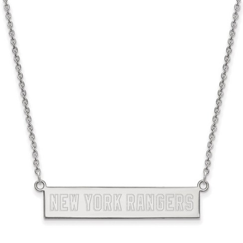 Black Bow Jewelry Sterling Silver New York Rangers NHL Necklace 18 Inch - image 1 of 4