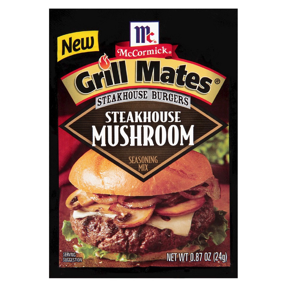 UPC 052100023137 product image for McCormick Grill Mates Steakhouse Mushroom Seasoning Mix 0.87 oz | upcitemdb.com