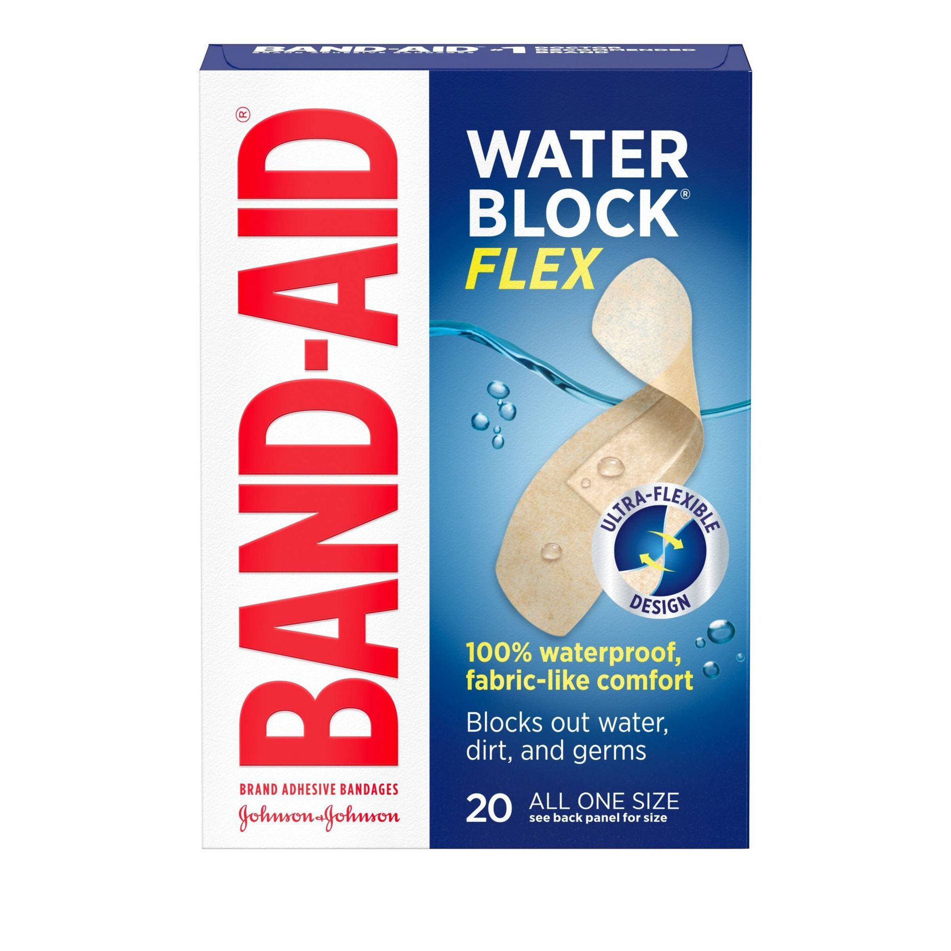 Band-Aid Water Block Adhesive Bandages - 20ct